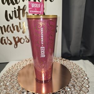 Starbucks Pink and Gold Tumbler